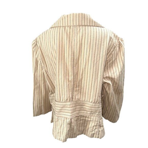 Mix It 3X Plus Brown Tan Jacket Open Front Textured Casual Layer City Streetcore - Picture 4 of 11